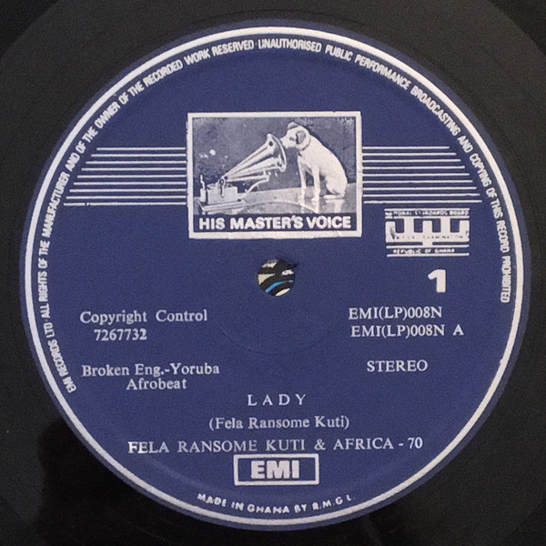 Fela Kuti And Africa 70 - Shakara | His Master's Voice (EMI (LP) 008N) - 4 Fela Kuti And Africa 70 - Shakara | His Master's Voice (EMI (LP) 008N) - 4