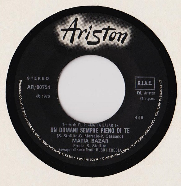 Matia Bazar - Che Male Fa | Ariston (AR/00754) - 4