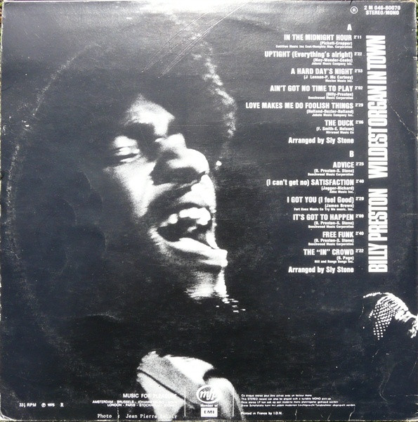 Billy Preston - Wildest Organ In Town | Music For Pleasure (2 M 046-80070) Billy Preston - Wildest Organ In Town | Music For Pleasure (2 M 046-80070)