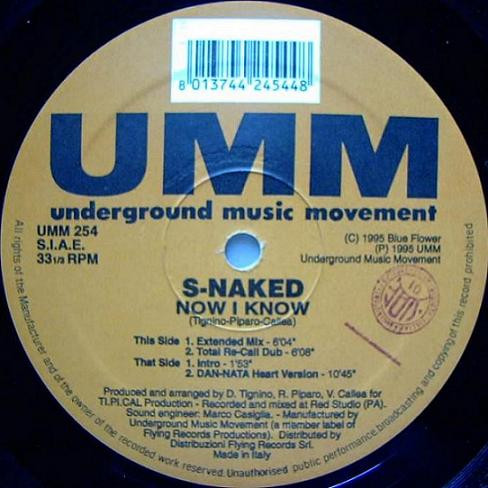 S-Naked - Now I Know | UMM (UMM 254)