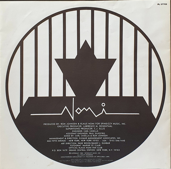 Klaus Nomi - Simple Man | RCA Victor (PL 37702) - 4