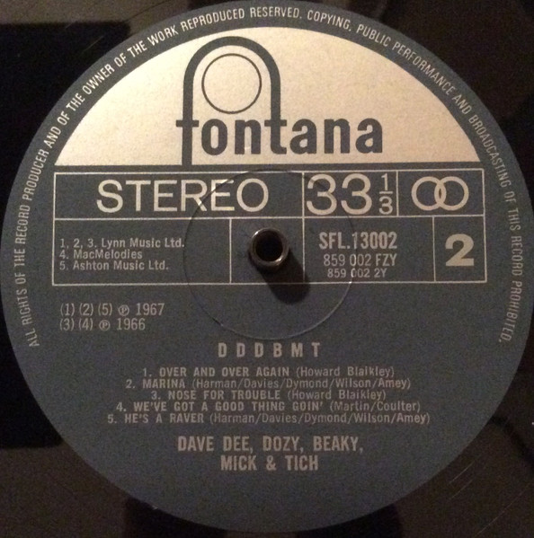 Dave Dee, Dozy, Beaky, Mick & Tich - D D D B M T | Fontana (SFL13002) - 4