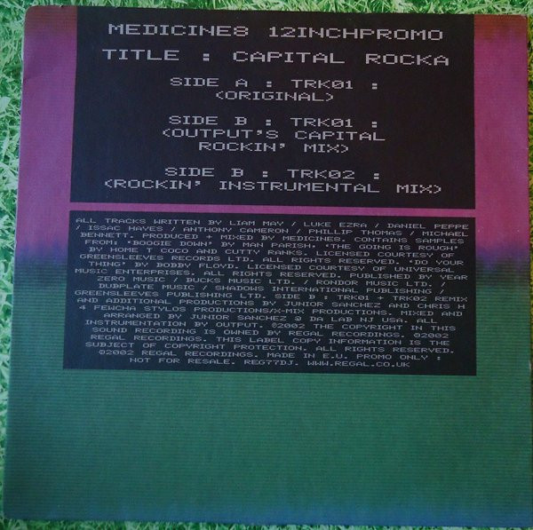 Medicine8 - Capital Rocka | Regal (REG77DJ)