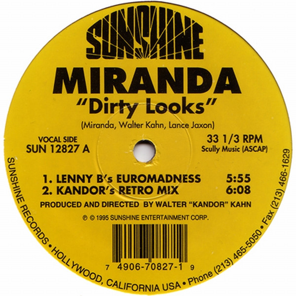 Miranda - Dirty Looks | Sunshine Entertainment (SUN 12827)