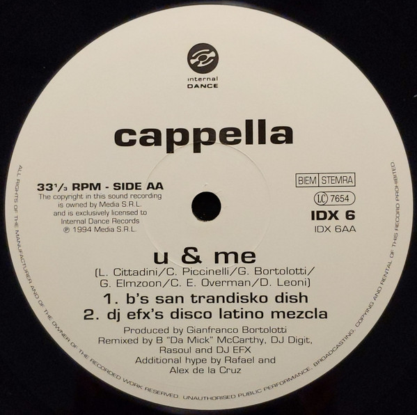 Cappella - U & Me | Internal Dance (IDX 6) - 4 Cappella - U & Me | Internal Dance (IDX 6) - 4