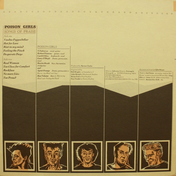 Poison Girls - Songs Of Praise | Xntrix (XN 2008) - 2