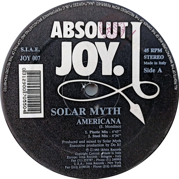 Solar Myth - Americana | Absolut Joy (JOY 007) - 2