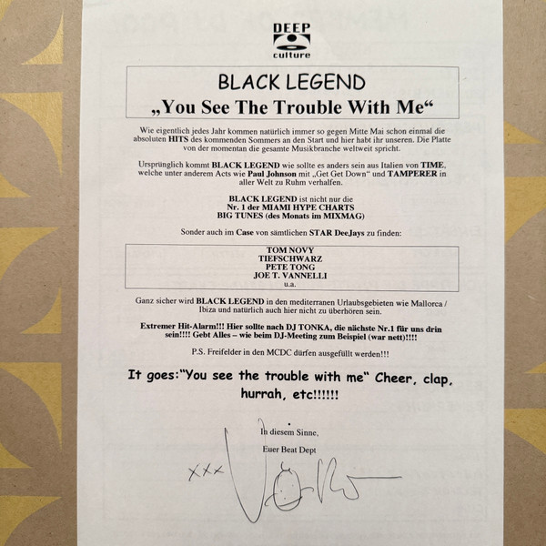 Black Legend - You See The Trouble With Me | Deep Culture (none) - 3