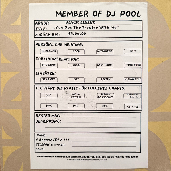 Black Legend - You See The Trouble With Me | Deep Culture (none) - 4