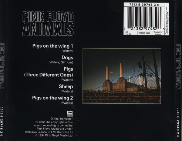 Pink Floyd - Animals | EMI United Kingdom (7243 8 29748 2 6) - 2