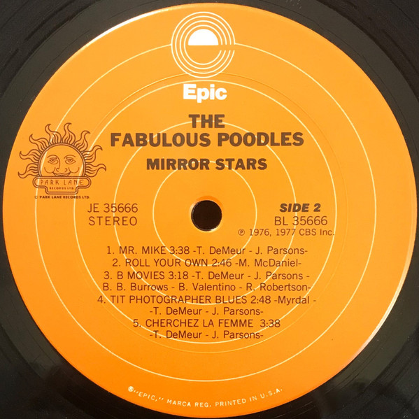 Fabulous Poodles - Mirror Stars | Epic (JE 35666) - 4