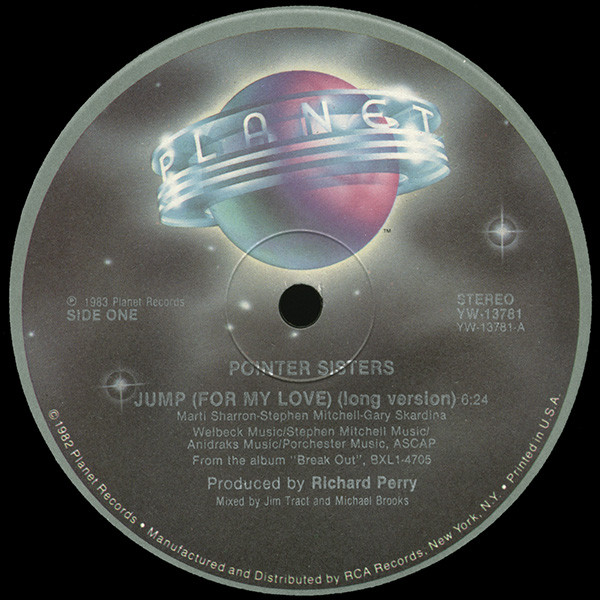 Pointer Sisters - Jump (For My Love) | Planet (YW-13781)