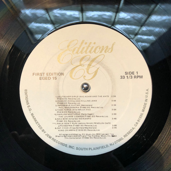 Various - First Edition | Editions EG (EGED 15) - 3