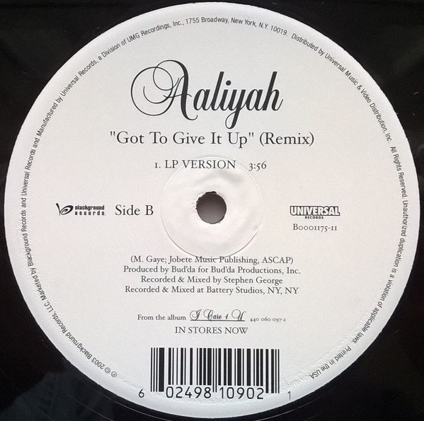 Aaliyah - Don't Know What To Tell Ya / Got To Give It Up (Remix) | Blackground Records (B0001175-11) - 3