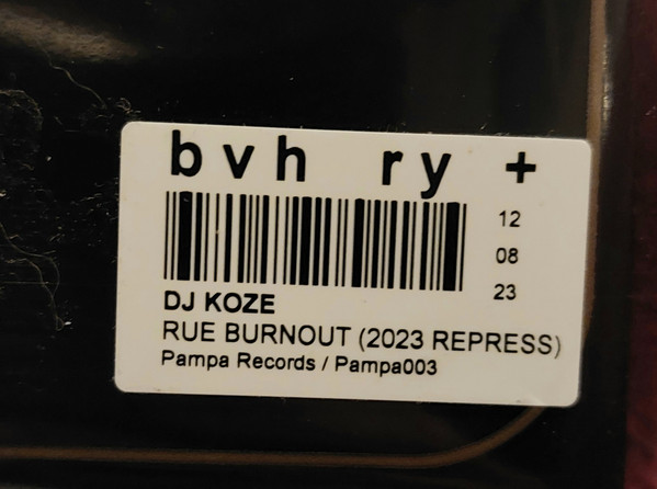 DJ Koze - Blume Der Nacht / Rue Burnout | Pampa Records (PAMPA 003) - 3 DJ Koze - Blume Der Nacht / Rue Burnout | Pampa Records (PAMPA 003) - 3