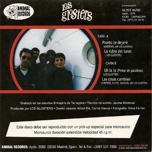 Los Glosters - Uh La La | Animal Records (ANIMAL S038) - 2