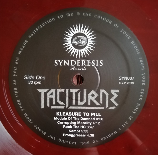 Taciturne - Kleasure To Pill | Synderesis Records (SYN007) - 4