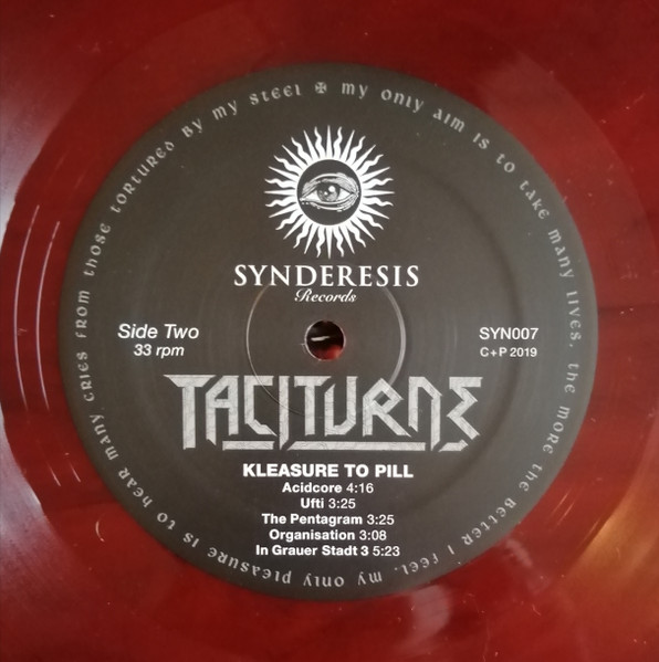 Taciturne - Kleasure To Pill | Synderesis Records (SYN007) - 3
