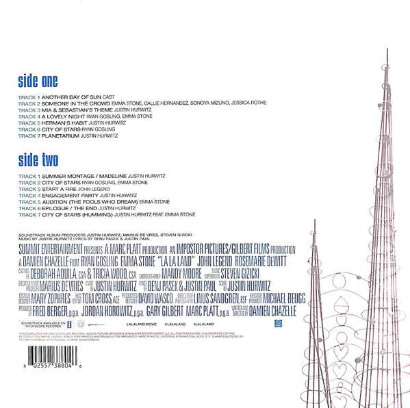 Various - La La Land (Original Motion Picture Soundtrack) | Interscope Records (00602557388046) - 2