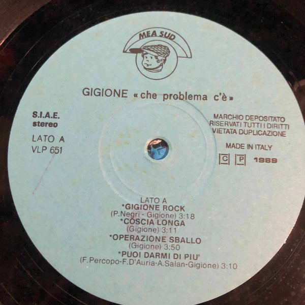 Gigione - Che Problema C'È ! | M.E.A. Sud (VLP 651) - 4