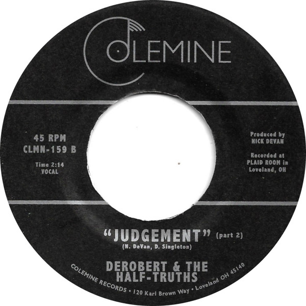 DeRobert & The Half-Truths - Judgement | Colemine Records (CLMN-159) - 2