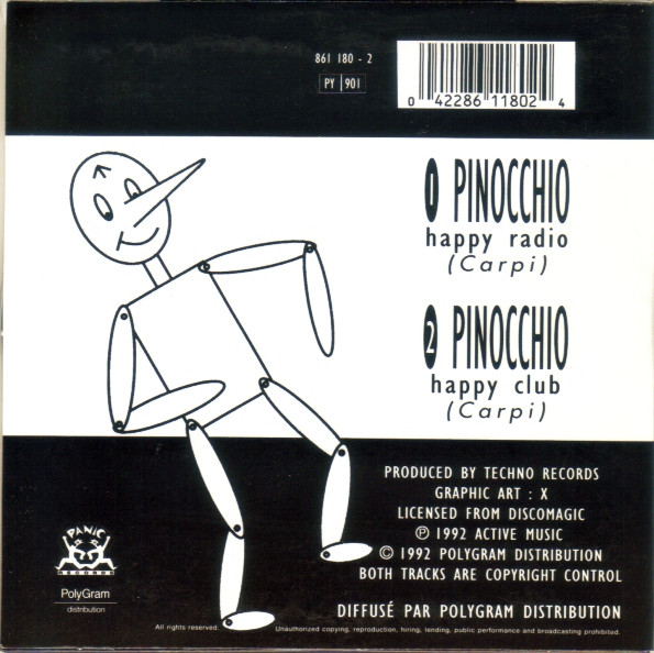 Pepeto - Pinocchio | Panic Records (861 180-2) - 2