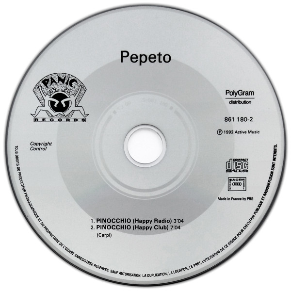 Pepeto - Pinocchio | Panic Records (861 180-2) - 3