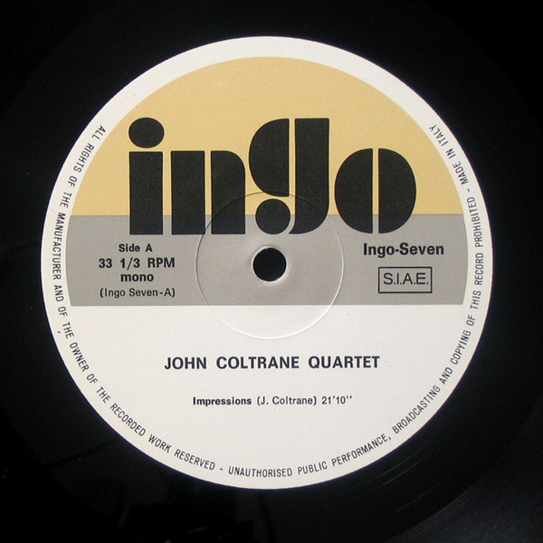 The John Coltrane Quartet - Impressions Of Europe | Ingo (Ingo-Seven) - 2