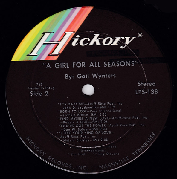 Gail Wynters - A Girl For All Seasons | Hickory Records (LPS 138) - 4 Gail Wynters - A Girl For All Seasons | Hickory Records (LPS 138) - 4
