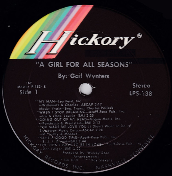 Gail Wynters - A Girl For All Seasons | Hickory Records (LPS 138) - 3 Gail Wynters - A Girl For All Seasons | Hickory Records (LPS 138) - 3