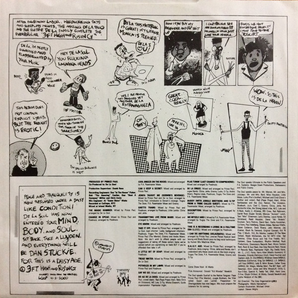 De La Soul - 3 Feet High And Rising | Big Life (DLSLP 1) - 4