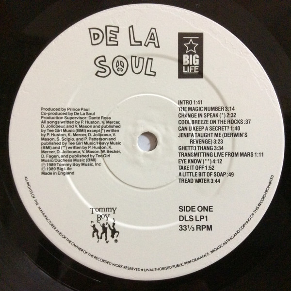 De La Soul - 3 Feet High And Rising | Big Life (DLSLP 1) - 5