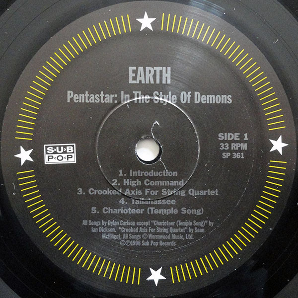 Earth - Pentastar: In The Style Of Demons | Sub Pop (SP 361) - 3