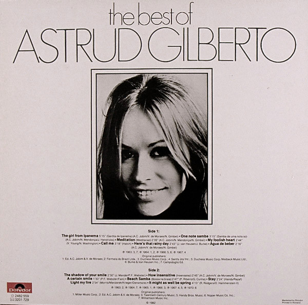 Astrud Gilberto - The Best Of Astrud Gilberto | Verve Records (2482 559) - 2 Astrud Gilberto - The Best Of Astrud Gilberto | Verve Records (2482 559) - 2