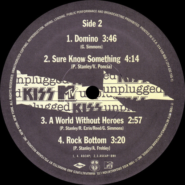 Kiss - MTV Unplugged | Mercury (314 528 950-1) - 4 Kiss - MTV Unplugged | Mercury (314 528 950-1) - 4