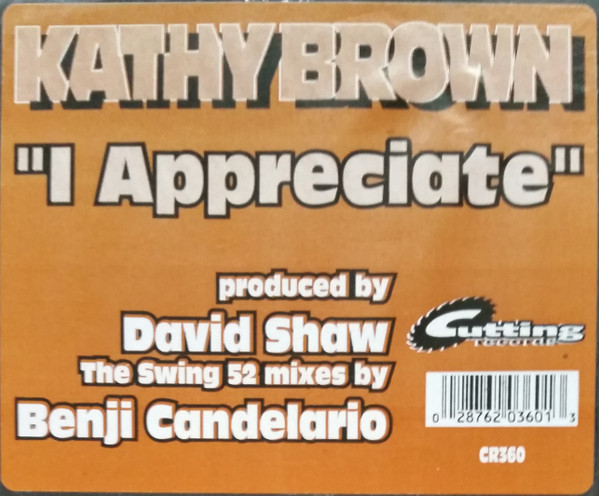 Kathy Brown - I Appreciate | Cutting Records (CR-360)
