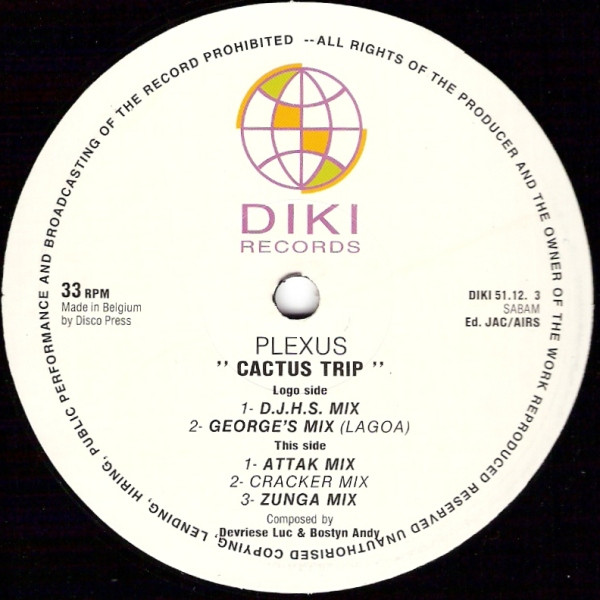 Plexus - Cactus Trip | DiKi Records (DIKI 51.12.63) - main Plexus - Cactus Trip | DiKi Records (DIKI 51.12.63) - main