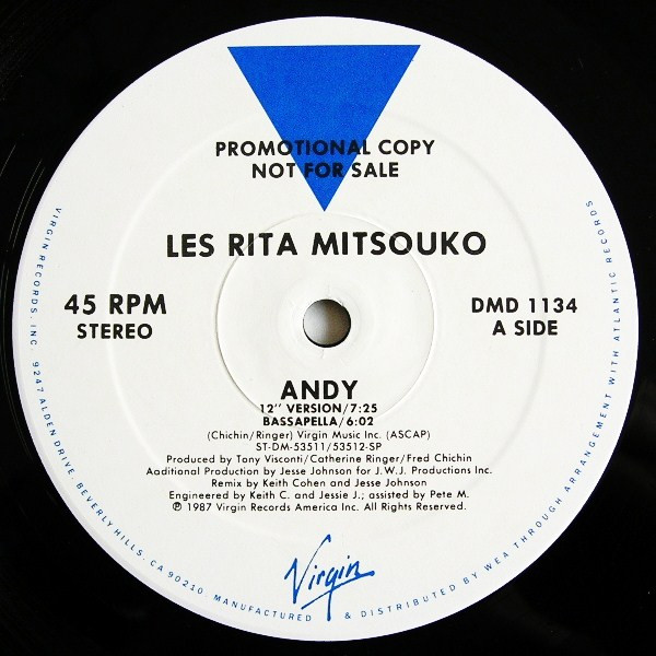Les Rita Mitsouko - Andy | Virgin (DMD 1134)