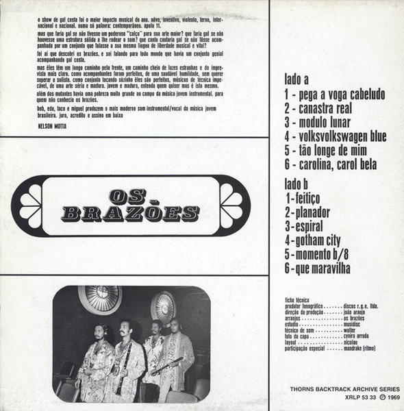 Os Brazões - Os Brazões | Thorns Backtrack Archive Series (XRLP 53 33) - 2