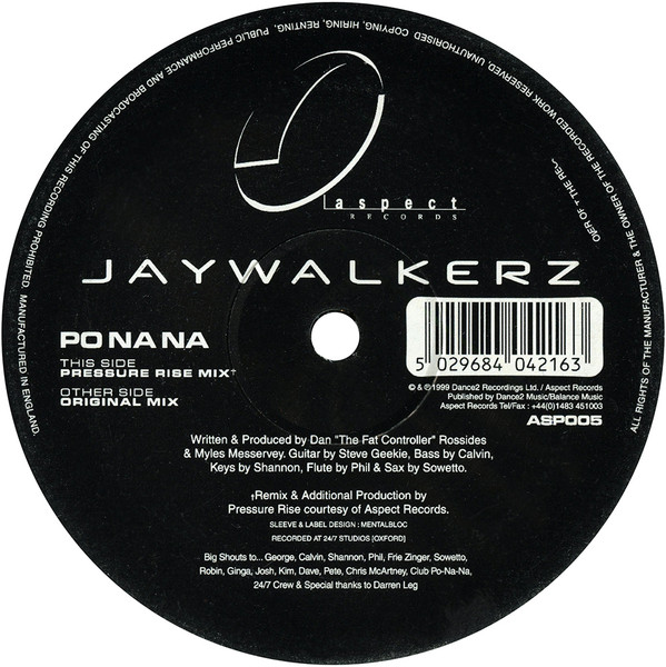 Jaywalkerz - Po Na Na | Aspect (ASP005)