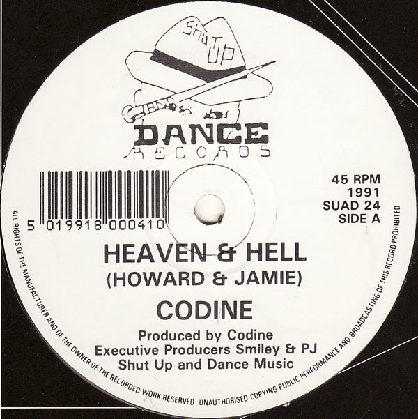 Codine - Heaven & Hell / Holistic | Shut Up And Dance Records (SUAD 24)