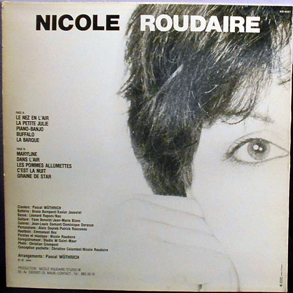 Nicole Roudaire - Le Nez En L'air | Not On Label (Nicole Roudaire Self-released) (NR 4451) - 2