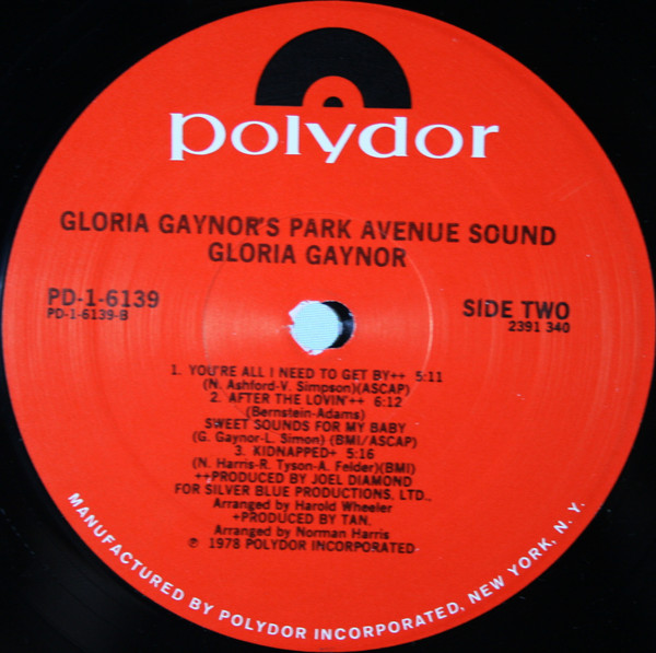 Gloria Gaynor - Gloria Gaynor's Park Avenue Sound | Polydor (PD-1-6139) - 4