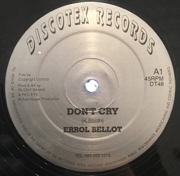 Errol Bellot - Don't Cry / Always In My Heart | Discotex Records (DT-48)