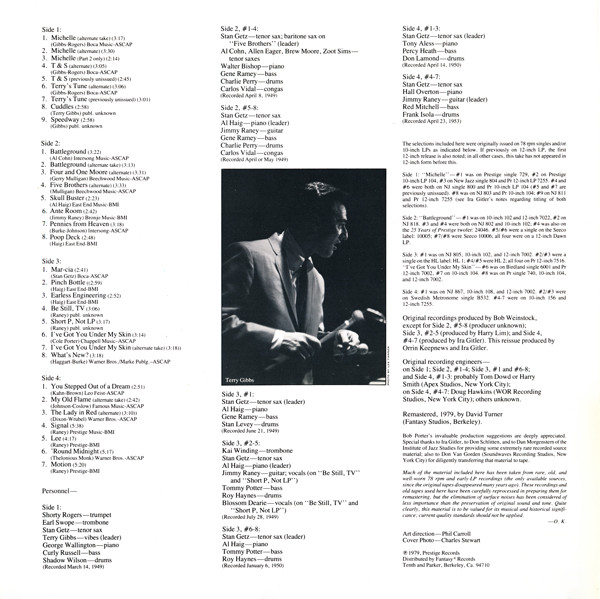 Stan Getz & Friends - Early Getz | Prestige (P-24088) - 3