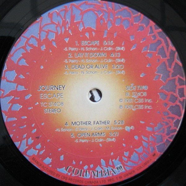 Journey - Escape | Columbia (TC 37408) - 3