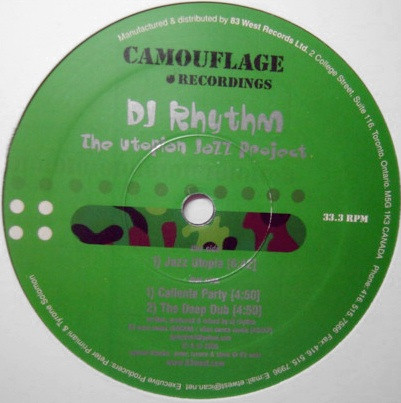 DJ Rhythm - The Utopian Jazz Project | Camouflage Recordings (CM 012) - main