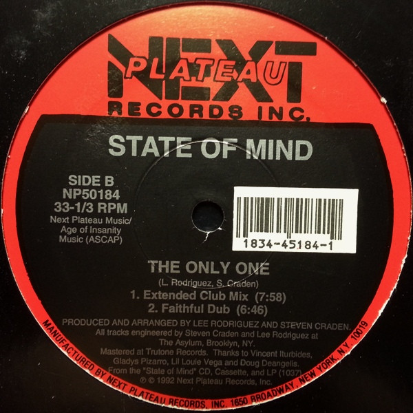 State Of Mind - The Only One | Next Plateau Records Inc. (NP 50184) - main State Of Mind - The Only One | Next Plateau Records Inc. (NP 50184) - main