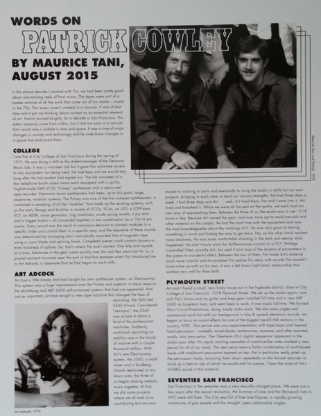 Patrick Cowley - Muscle Up | Dark Entries (DE-106) - 3