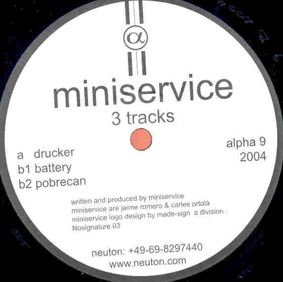 Miniservice - 3 Tracks | Alpha (ALPHA 9) - main